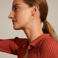 Pilgrim Sanne Medium Silver Plated Hoop