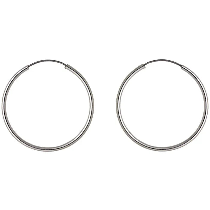 Pilgrim Sanne Medium Silver Plated Hoop