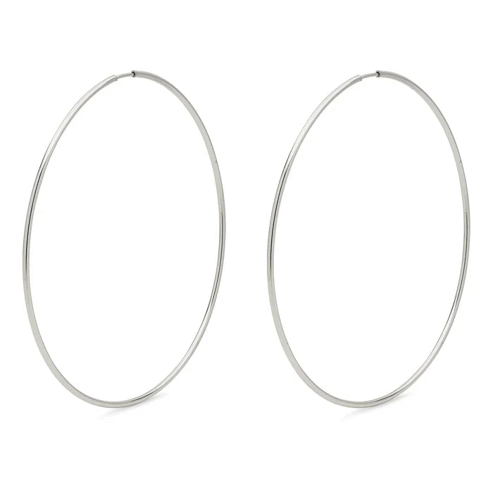 Pilgrim Sanne X-Large Silver Plated Hoop