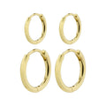 Pilgrim Silver or Gold-Plated Ariella Hoop Set
