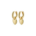 Pilgrim Sophia Heart Hoops Silver or Gold-Plated