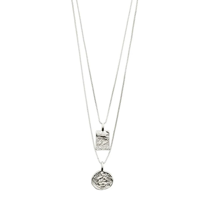 Pilgrim Valkyria 2 in 1 Gold or Silver Plated Necklace