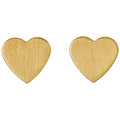 Pilgrim Vivi Heart Earrings Gold or Silver Plated