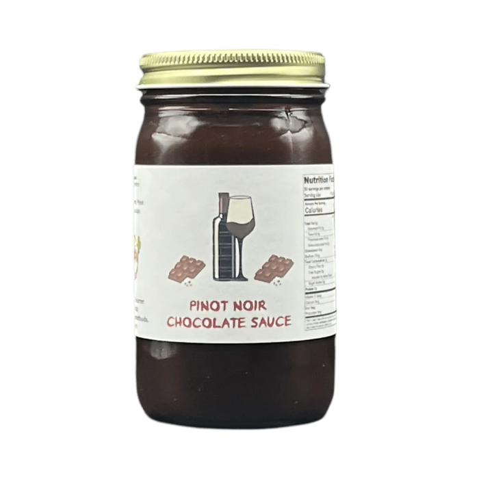 Pinot Noir Dark Chocolate Sauce 8oz. - Tubac Gourmet Foods