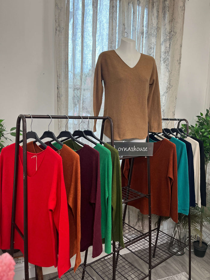 Pippa Classic V Neck Super Soft Knit Jumper