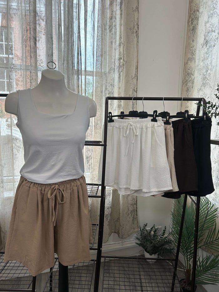 Plain Elegant Floaty Shorts