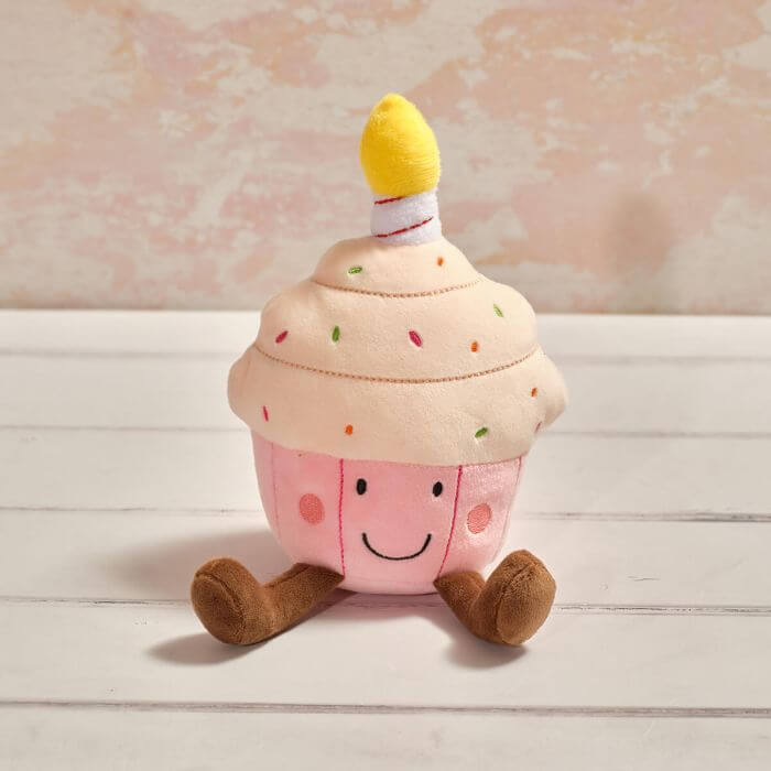 Plush Foodie Birthday Cupcake