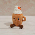 Plush Novelty Beanie Pumpkin Latte with Legs
