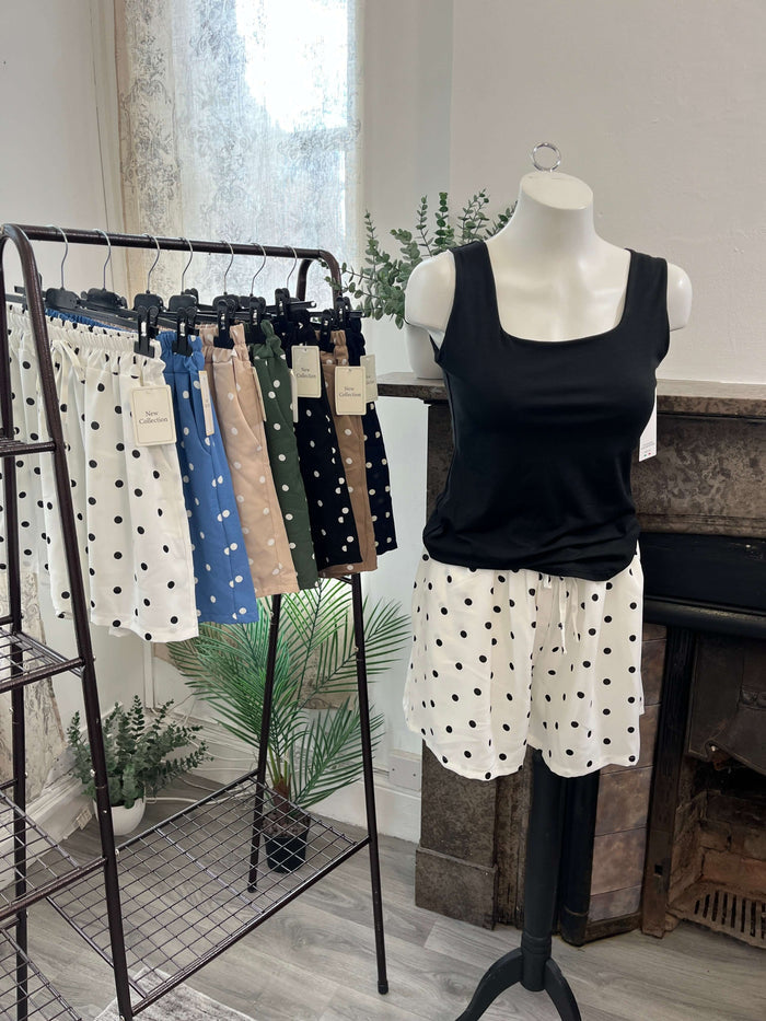 Polka Dot Elegant Floaty Shorts