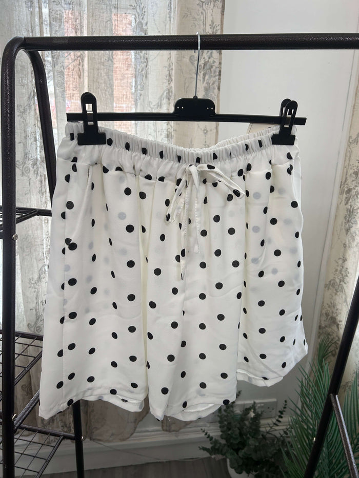Polka Dot Elegant Floaty Shorts