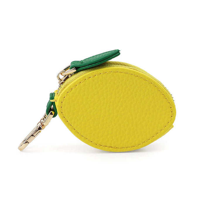 POM925 - Faux leather lemon mini purse