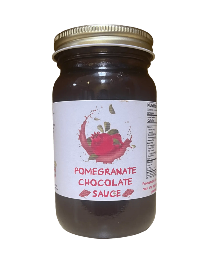 Pomogranate Dark Chocolate Sauce 8oz. - Tubac Gourmet Foods