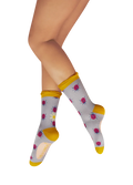 Powder Design Ladies Trainer Socks - Lovely Ladybirds, Lilac