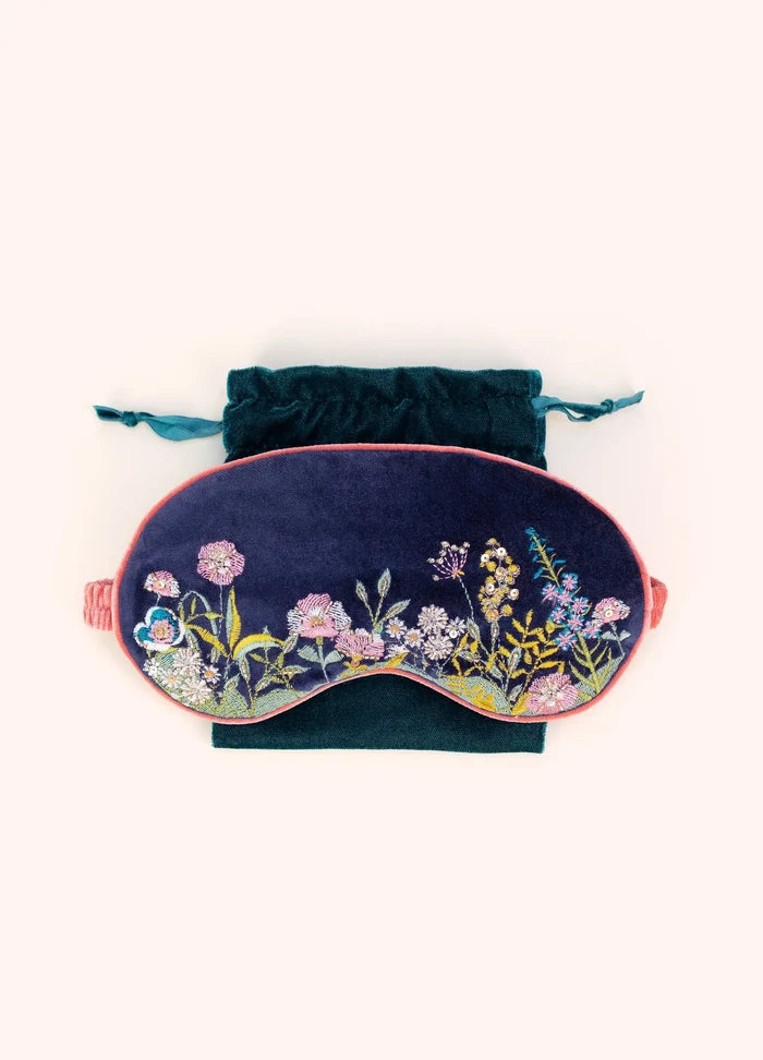 Powder Design Luxury Velvet Eyemask - Navy