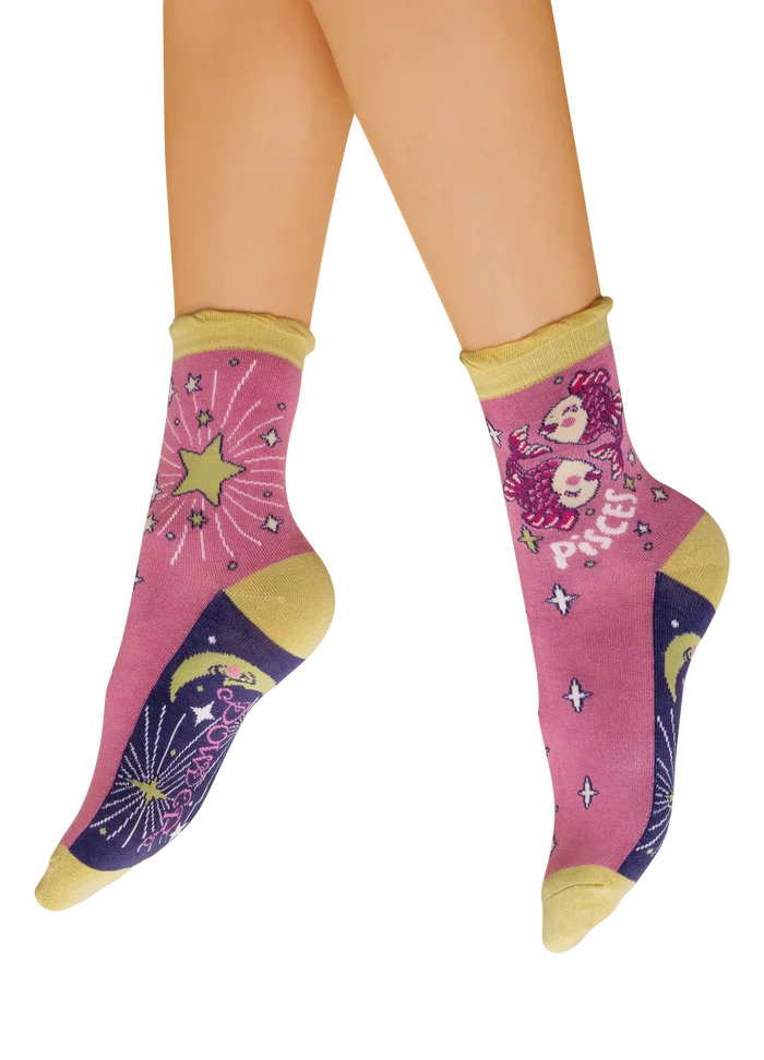 Powder Design Pisces Zodiac Ankle Socks