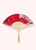 Powder Design Satin Fan - Rouge Blooms