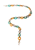Powder Design Sunglasses Chain - Turquoise/Mustard Link