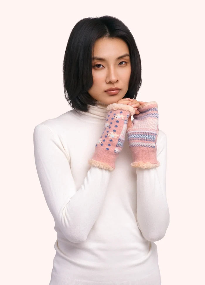 Powder Design Westie Wrist Warmers/Mittens - Candy