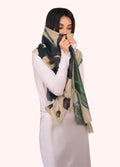 Powder Design Wool Wrap Scarf - Midnight Orchid