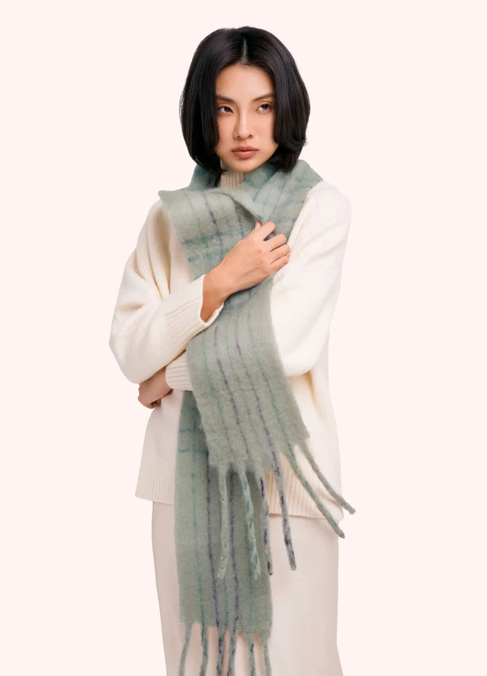 Powder Designs Angelica Cosy Scarf - Soft Green