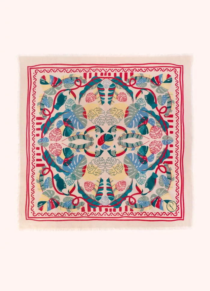 Powder Designs Cotton Bandana - Tropical Toucan