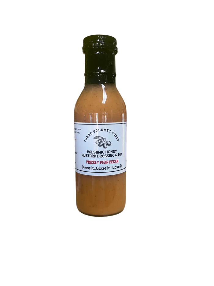 Prickly Pear Pecan Balsamic Honey Mustard Dressing 12 oz. - Tubac Gourmet Foods
