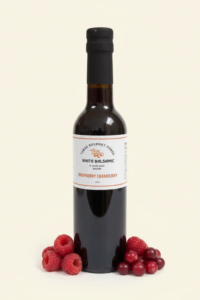 Raspberry Cranberry White Balsamic Vinegar 375ml - Tubac Gourmet Foods