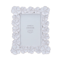 Resin Picture Frame (4"x6") 21.5cm - Antique White Anemone