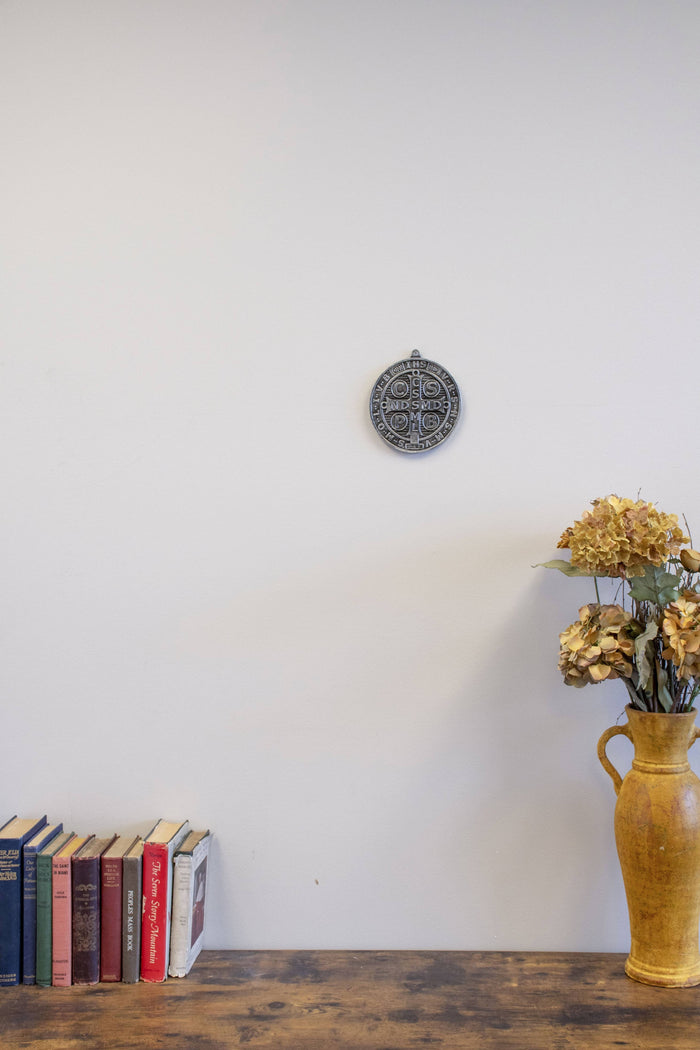 Resin St. Benedict Wall Medal, 6.5"