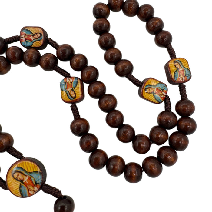 Rosary- Our Lady of Guadalupe LRG Wooden 18"