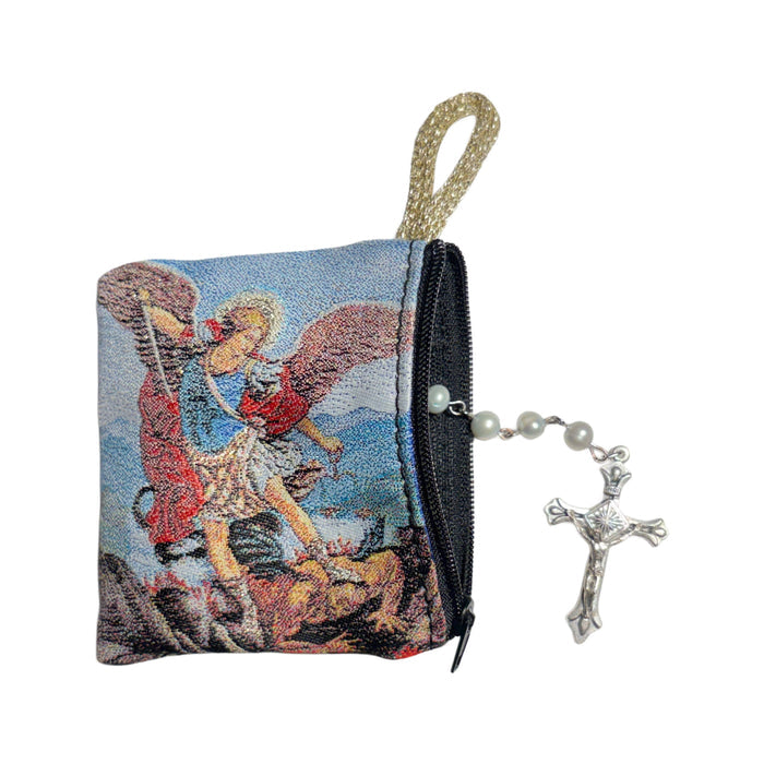 Rosary Pouch - St. Michael 3″ x 4″