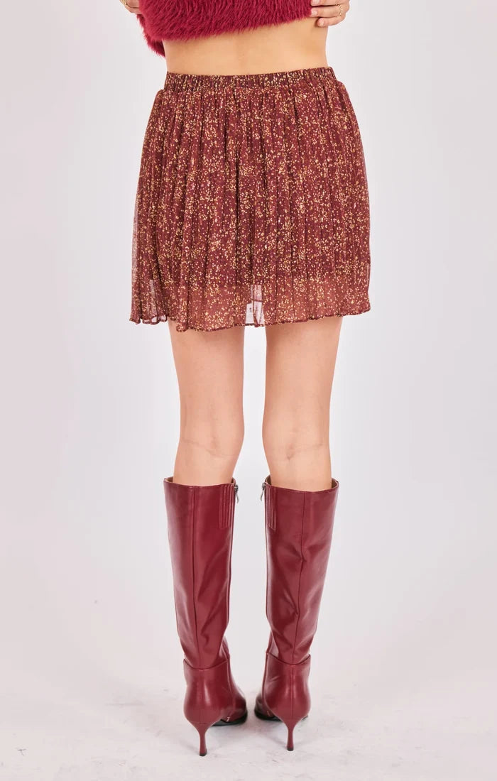 Sadie & Sage Candlelight Pleated Skirt