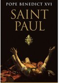 Book cover of 'Saint Paul' by Pope Benedict XVI with a dark background and central figure.