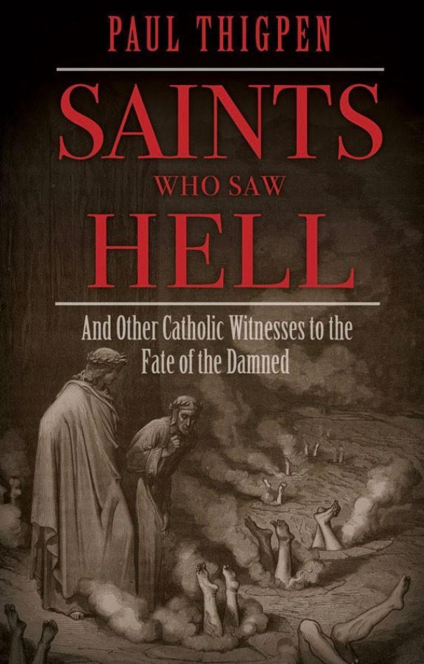 An image of Jesus showing a man hell