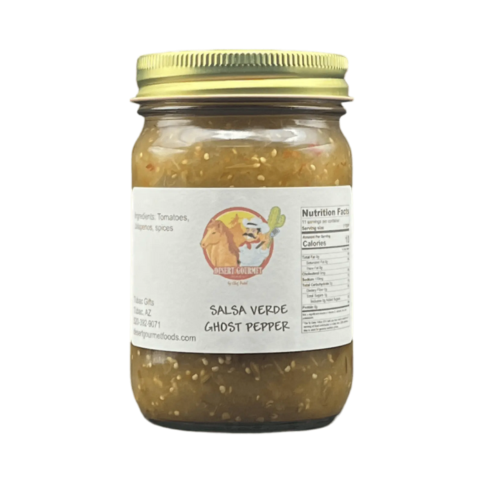 Salsa Verde Ghost Pepper (Super Hot) 12oz. - Tubac Gourmet Foods