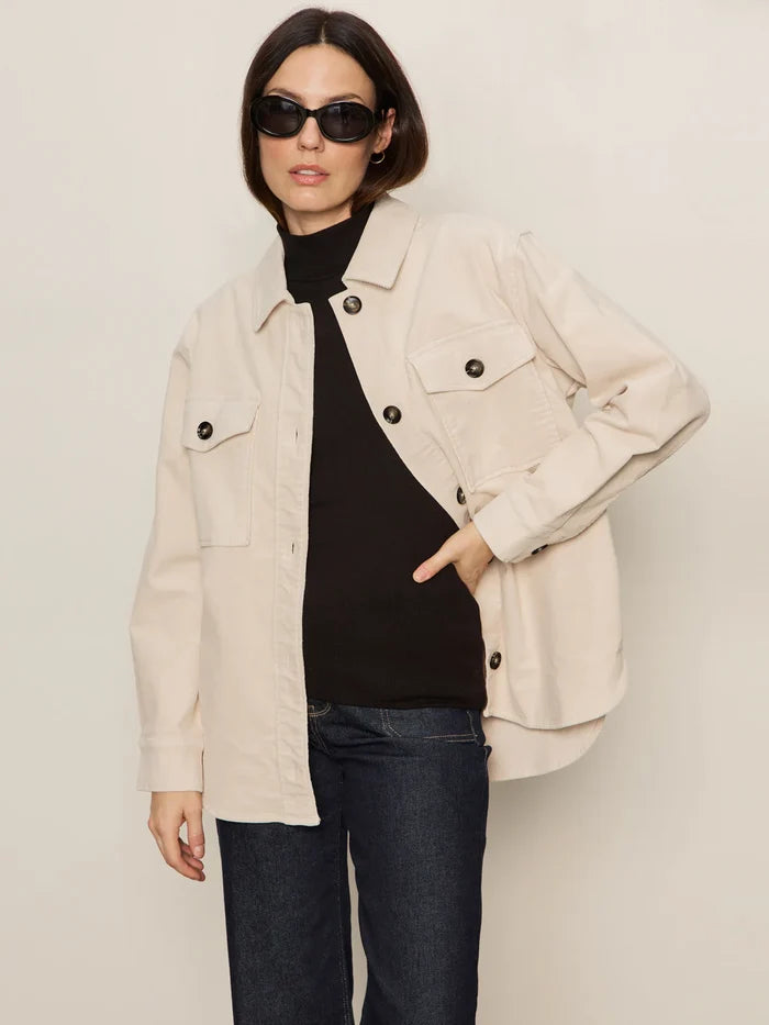 Sanctuary Mother of Pearl Cord Shacket