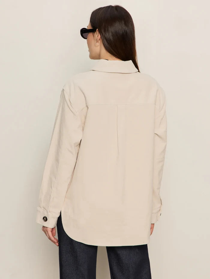 Sanctuary Mother of Pearl Cord Shacket