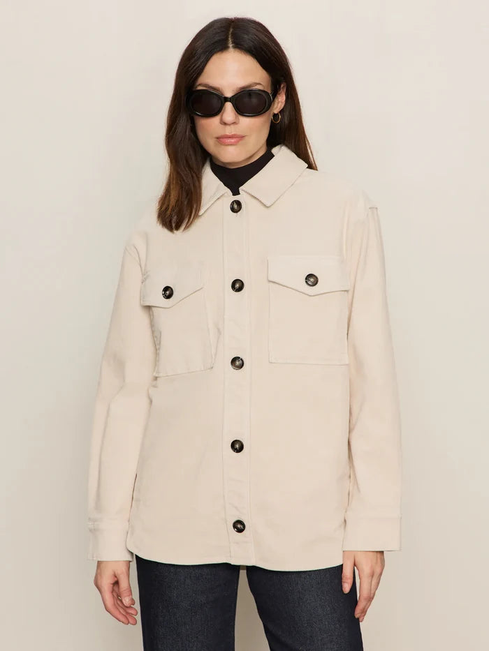 Sanctuary Mother of Pearl Cord Shacket