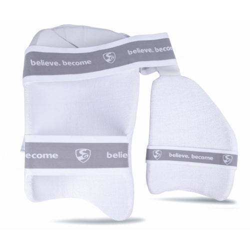 SG Combo Ace Protector cricket batting thigh pad (White) Junior Left Hand (1pc)