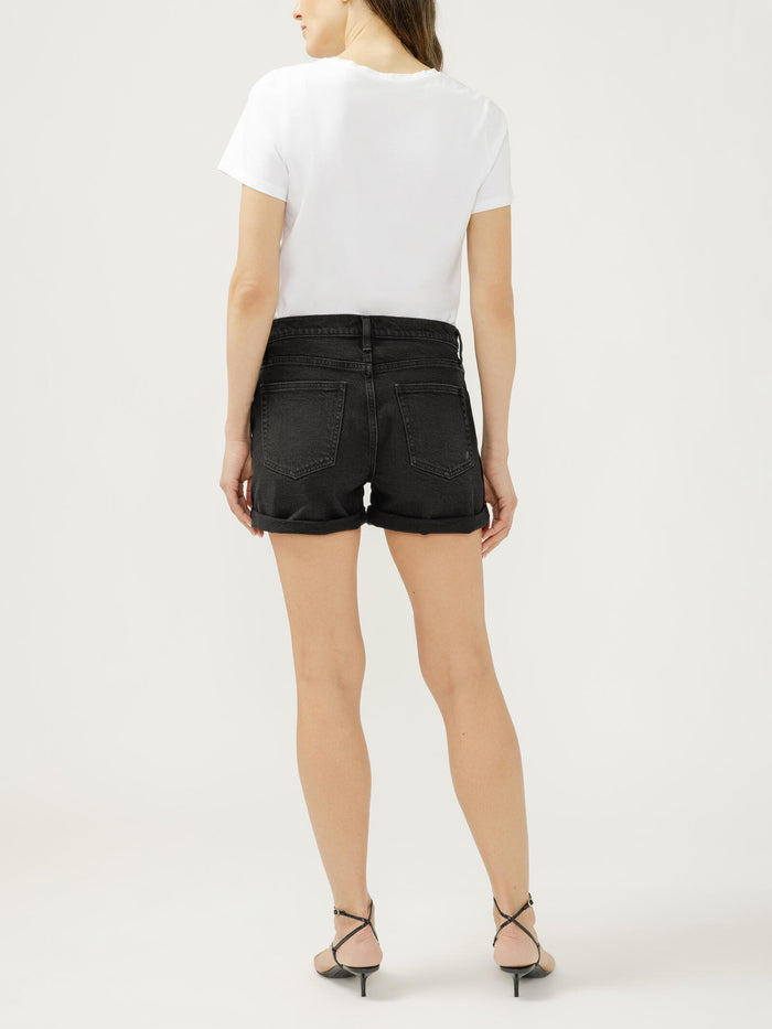Silver Jeans – Relaxed Boyfriend Short – Black