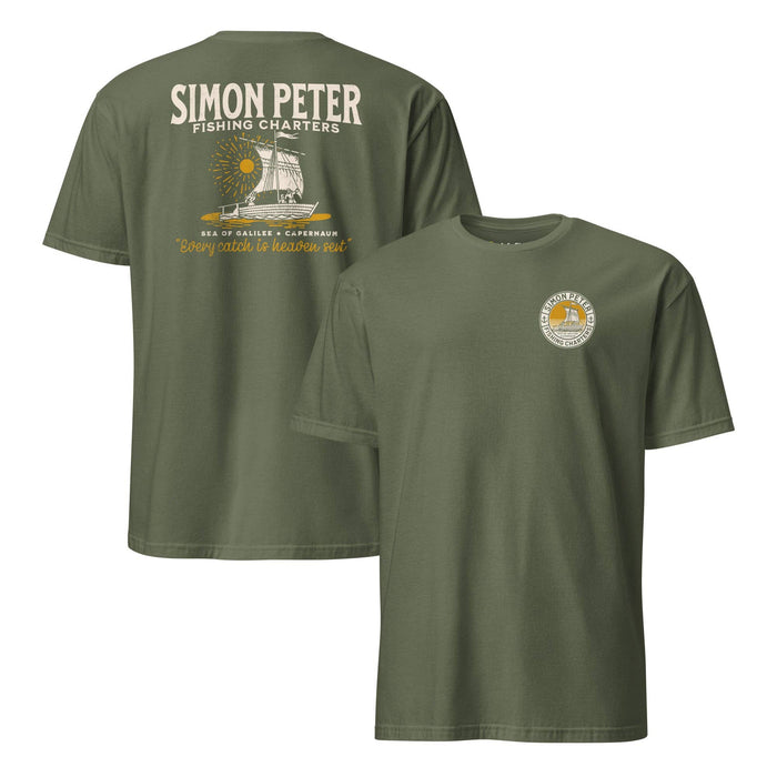 Simon Peter Fishing Charters Remix (Front/Back) - T-Shirt