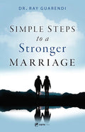 Book cover of 'Simple Steps to a Stronger Marriage' with silhouettes of a couple on a reflective surface.