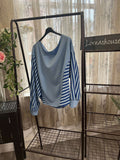 Slouchy Stripe Detail Sweatshirt