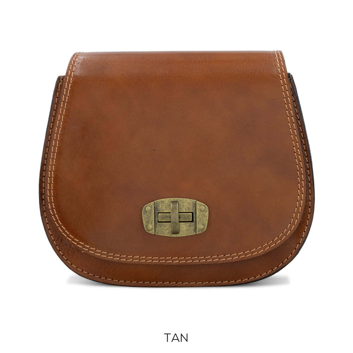 Small Leather Chocolate Crossbody Bag