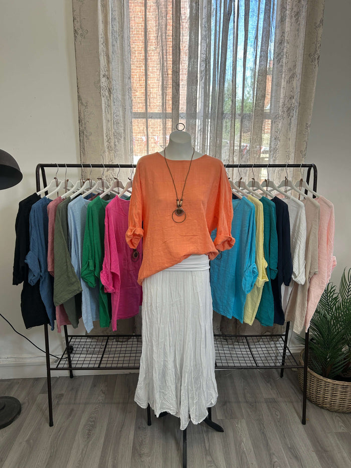 Sofia Ladies Linen Box Top With Necklace