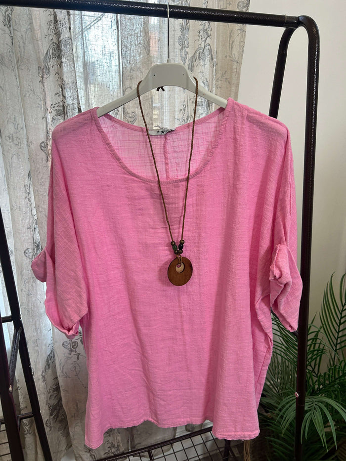 Sofia Ladies Linen Box Top With Necklace
