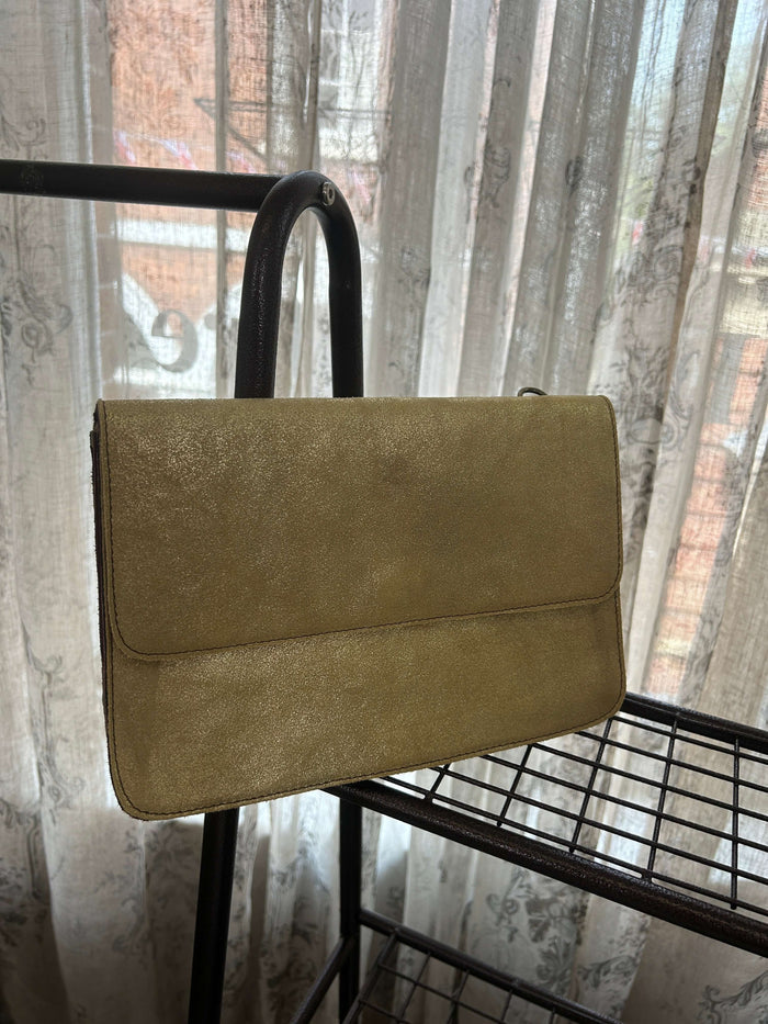 Soruka Foldover Recycled Leather Clutch