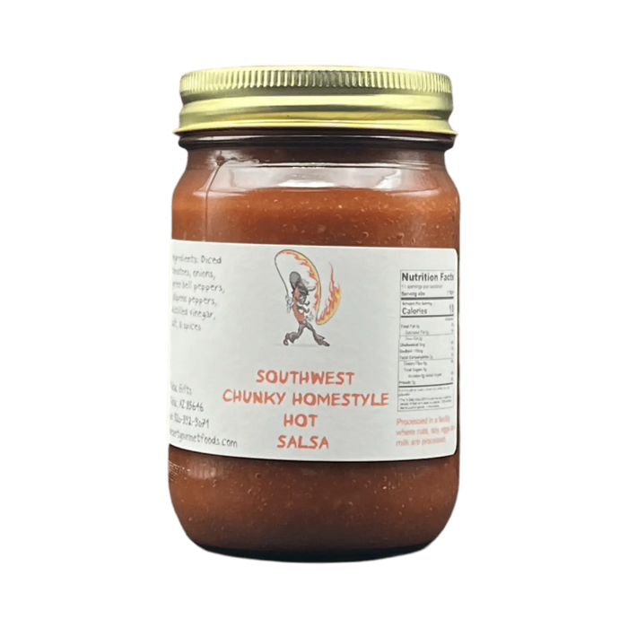 Southwest Chunky Homestyle Salsa hot 12oz. - Tubac Gourmet Foods