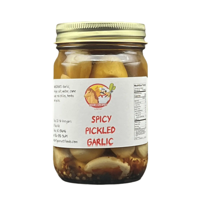 Spicy Pickled Garlic 12oz. - Tubac Gourmet Foods