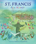 Book cover of 'St. Francis' by Brian Wildsmith with a colorful illustration of a man surrounded by birds and a cityscape.